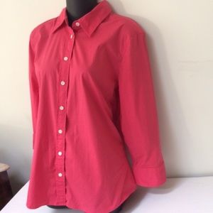 J. Crew Haberdashery Tailored Fit Pink Top Shirt🦋